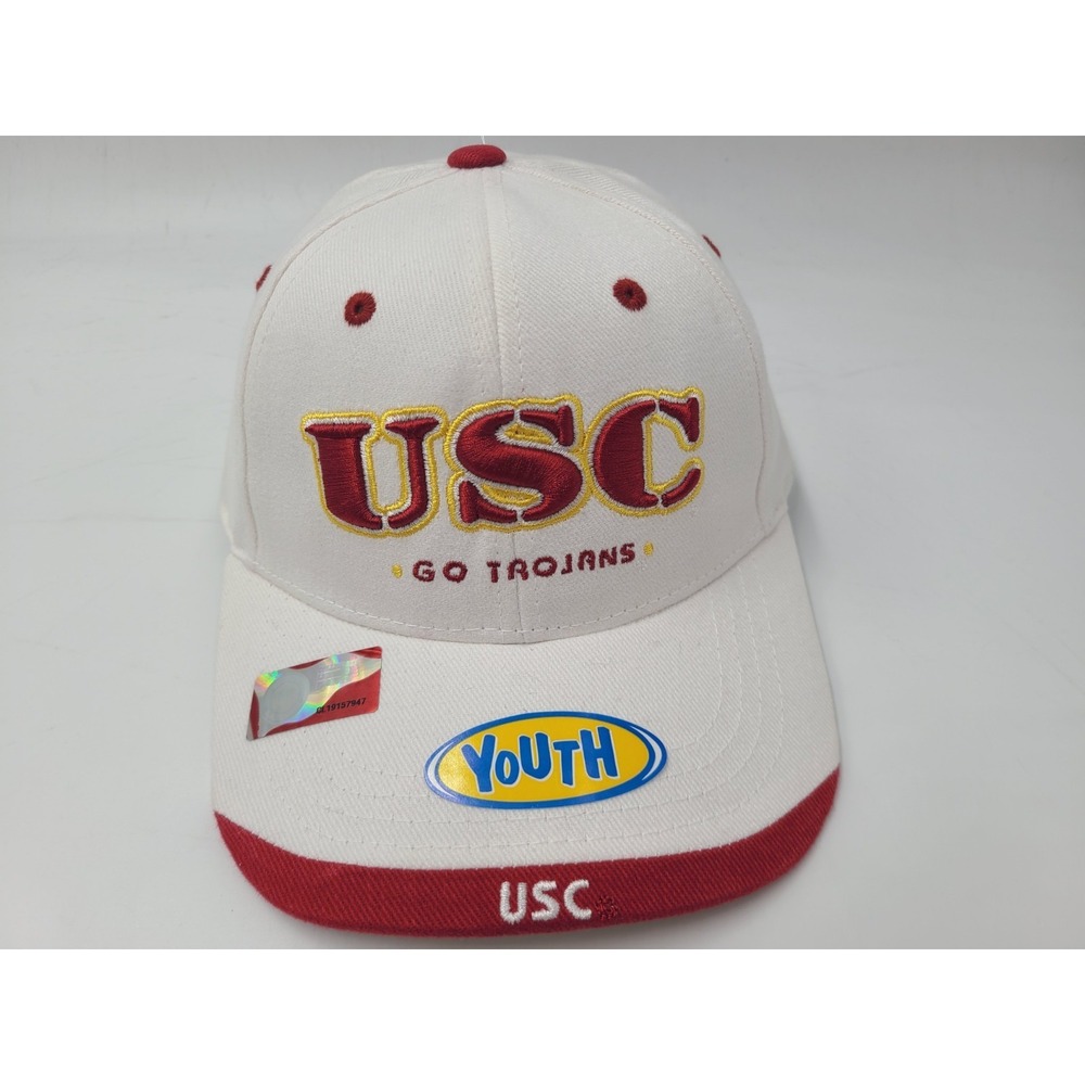 Youth USC Trojans Go‎ Trojans Captivating Headgear Adjustable Hat Cap NCAA White